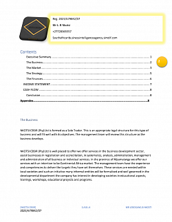 Contents Page