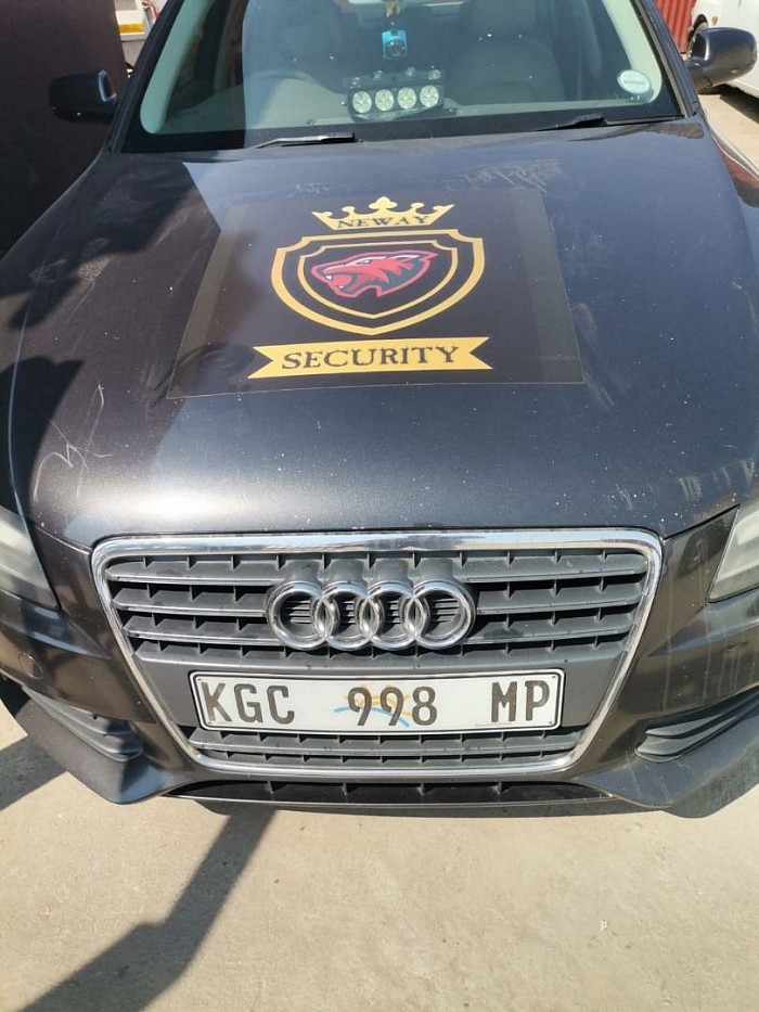 Our work! That's our logo used for this premium security company.